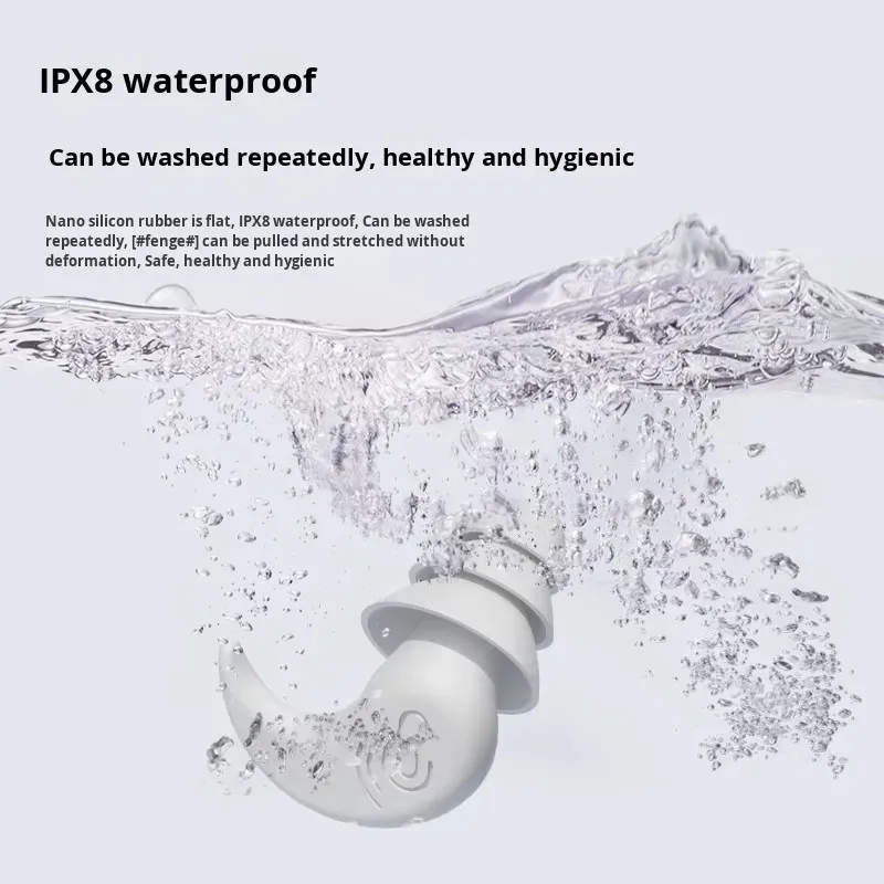 Kolorowe silikonowe zatyczki do uszu w kształcie płetwy rekina do pływania, spania, kąpieli i ochrony przed hałasem, wodoodporne i wielokrotnego użytku dla dzieci i dorosłych.