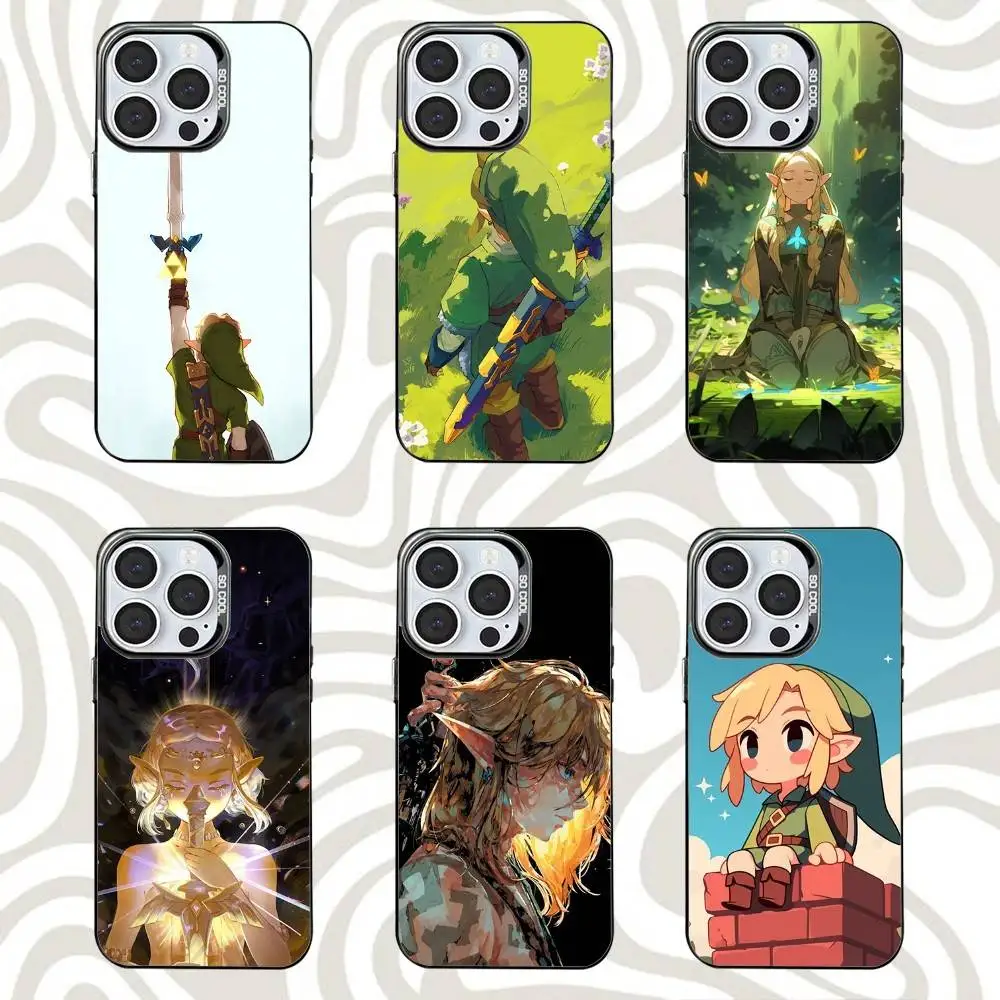 

The L-Legends of Z-Zeldas Phone Case For iPhone 16,15,14,13,12,11,Mini,Pro,SE,MAX Black Matte Shockproof Cover