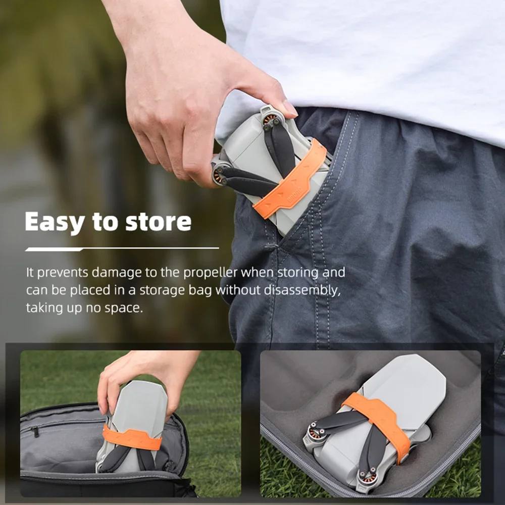 حامل المروحة ثابت لـ DJI Mini 2/Mini 4K RC-N1 الطائرة بدون طيار أجنحة استقرار حامي حزام الدعائم جبل كوادكوبتر الملحقات