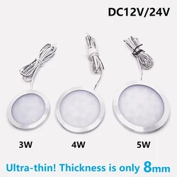 QITU LED Ceiling Spot 5W 3W Indoor Led Lamp 12V 24V Thin Round Surface Mounted Light RGB Showcase Display Cabinet RV Camper Van