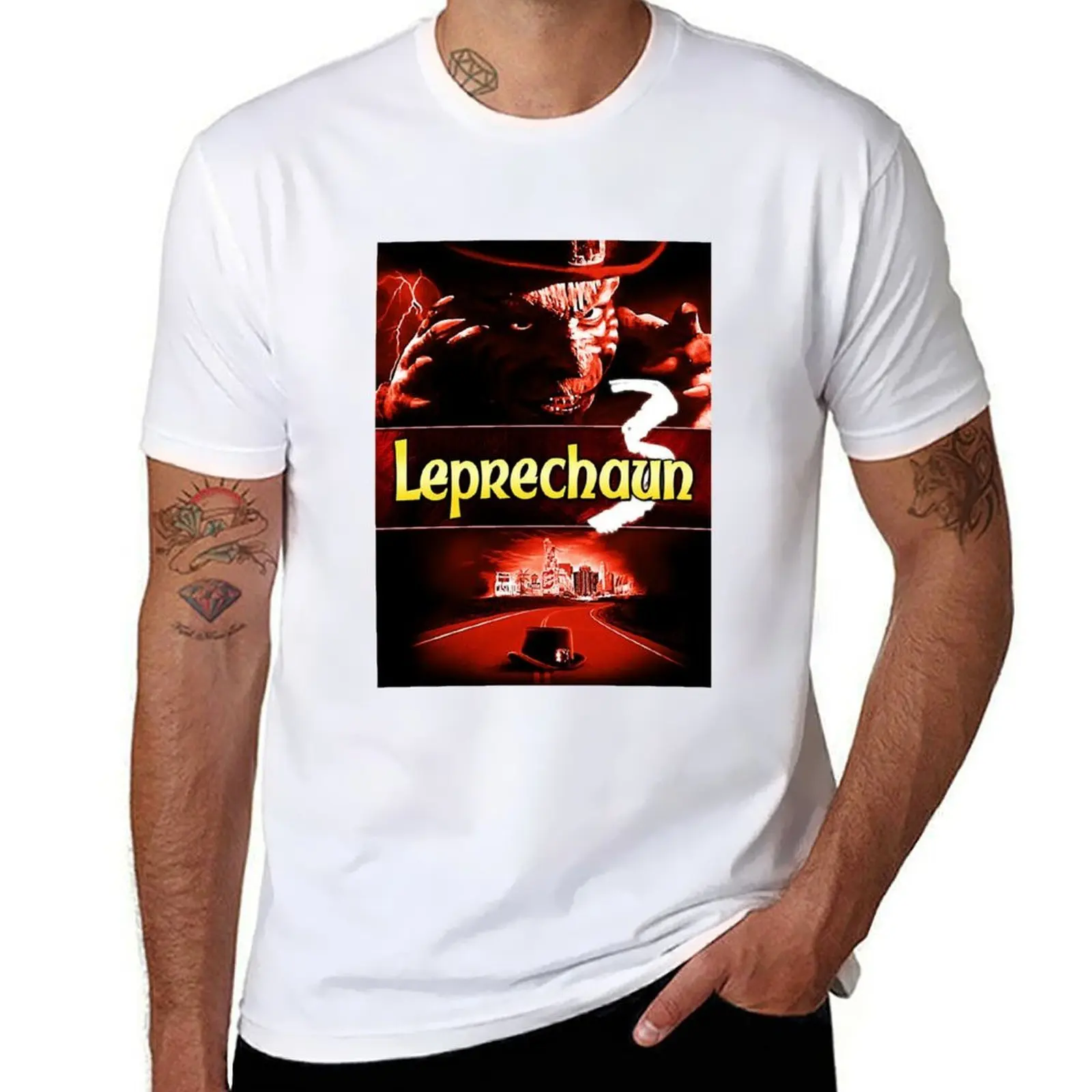 

Funny Gift Leprechaun Movie Horror Gift For Fans T-Shirt Basic Casual Short Sleeve Cotton Shirt