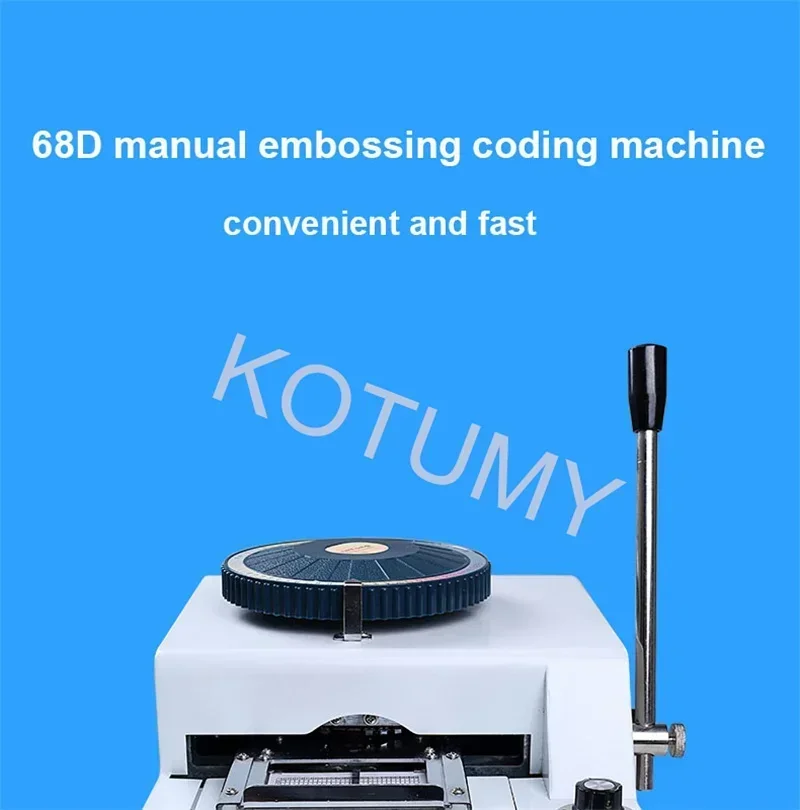 PVC Manual Surface Embossing Machine VIP Membership Card Typewriter Multifunction Convex Code Printer Coding Machine