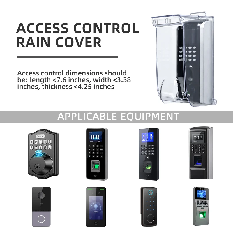 Attendance machine case, punch-in/elevator external button/keyless door lock rain cover, compatible doorbell/door lock/button.