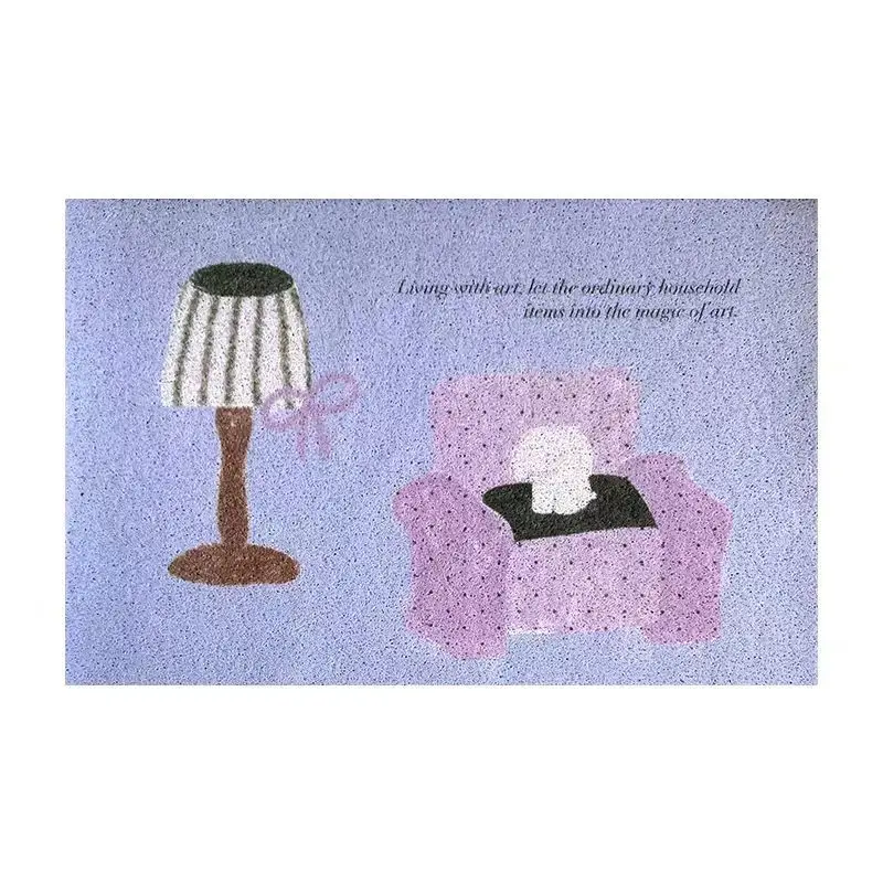 Anti slip floor mat with silk ring for entry into the living room, entrance to the foyer, carpet for anti slip at the entrance