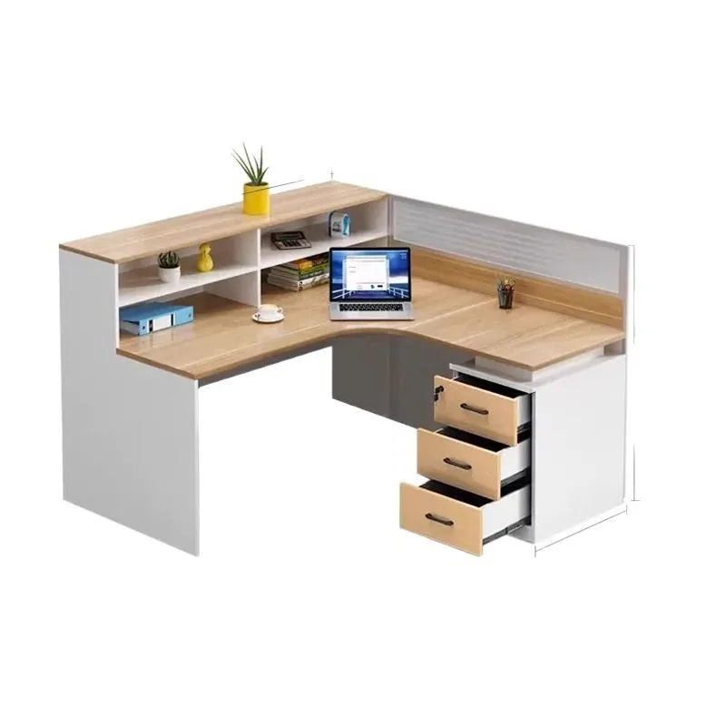 

Staff office desk and chair combination staff office station screen table booth