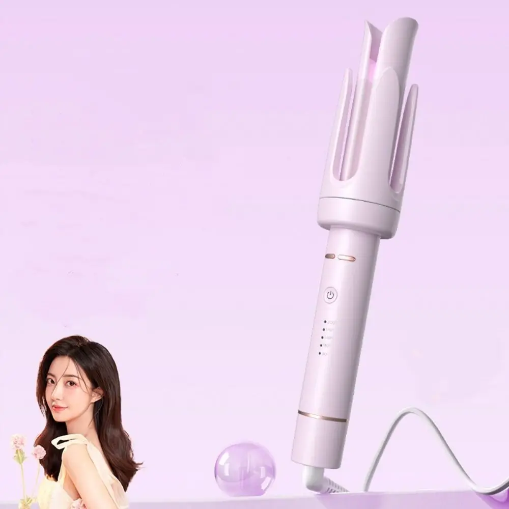 Portable Design 2-in-1 Waver Hair Curling Iron 32mm Barrel Size Anti-Tangle Technology Automatic Rotating Hair Curler