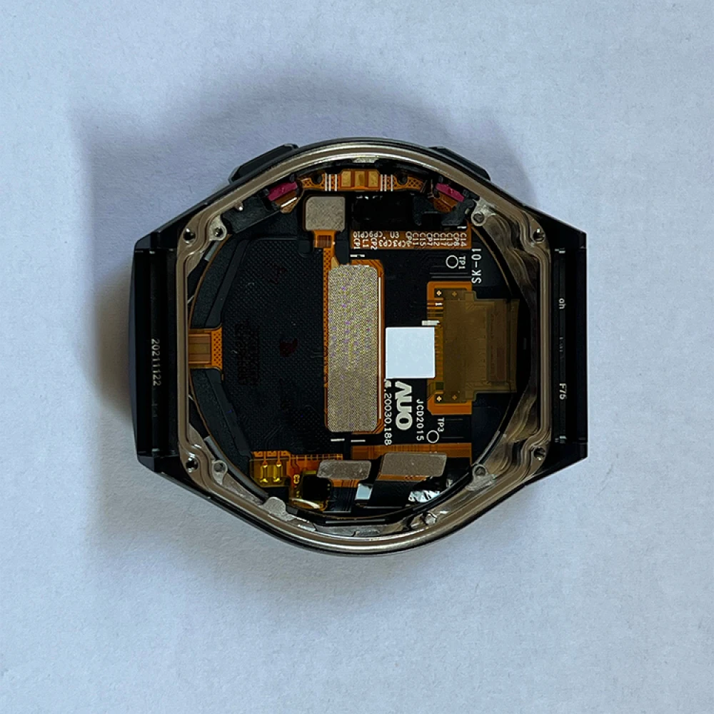 Imagem -03 - Tela com Moldura para Huawei Gt2e Ver Assista Reparação Peças de Reposição Assista Acessórios Preto e Prata