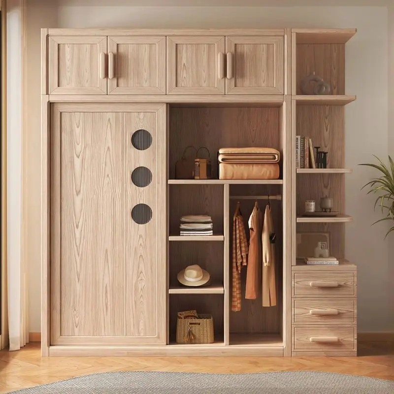 

Sliding Doors Drawer Wardrobes Design Organiser Wooden Home Luxury Wardrobe Living Room Storage Guarda Roupas Decorative