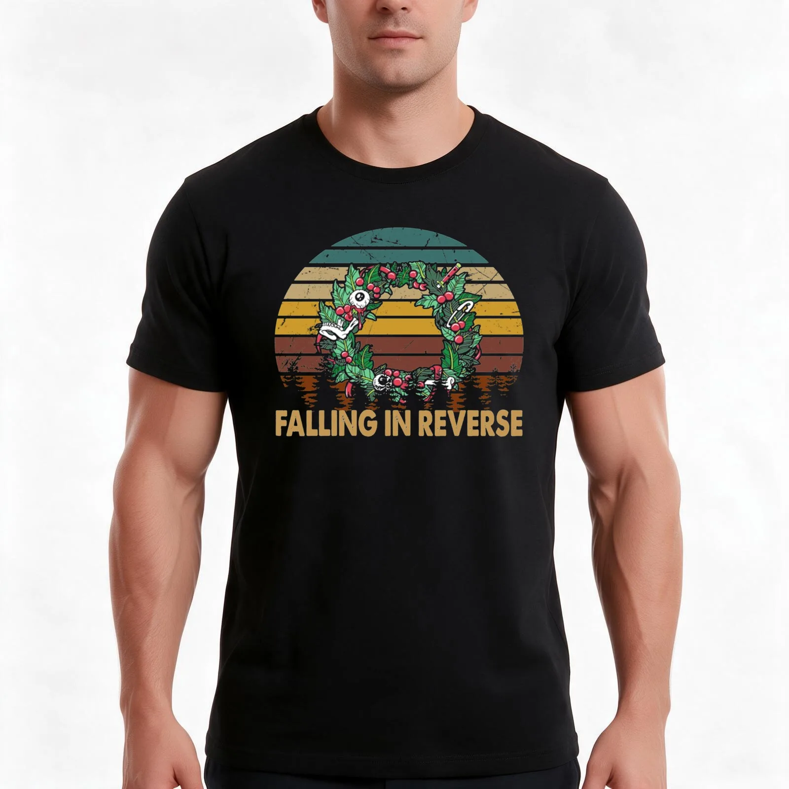 Logo grey faling coming home rock love music T-Shirt Summer Casual Cotton Tee Oversized Streetwear Tops Vintage Graphic Print