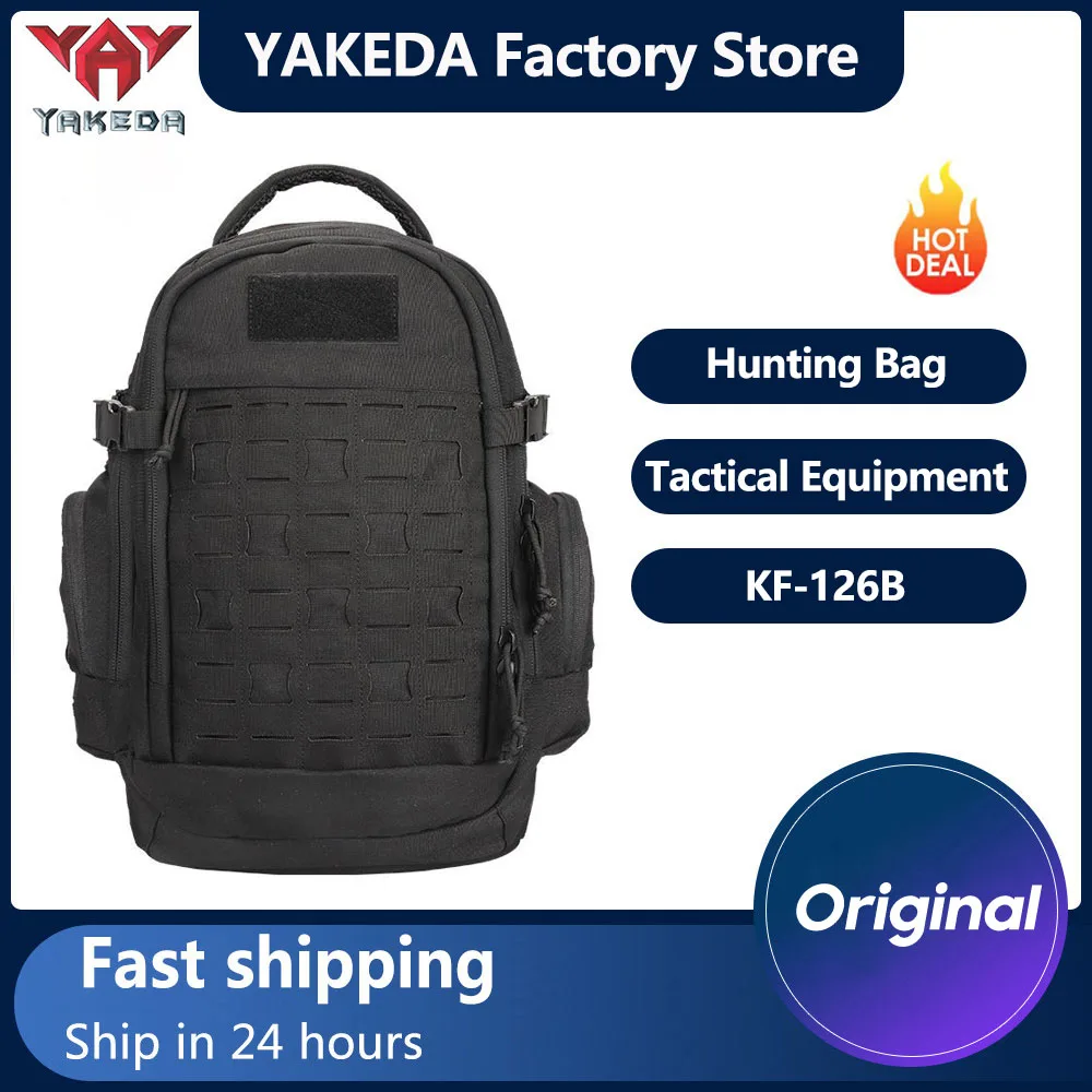 YAKEDA Hunting Backpack Tactical Backpack Camouflage Sports Outdoor Bag Large Capacity Travel Supplies Mountaineering Bag