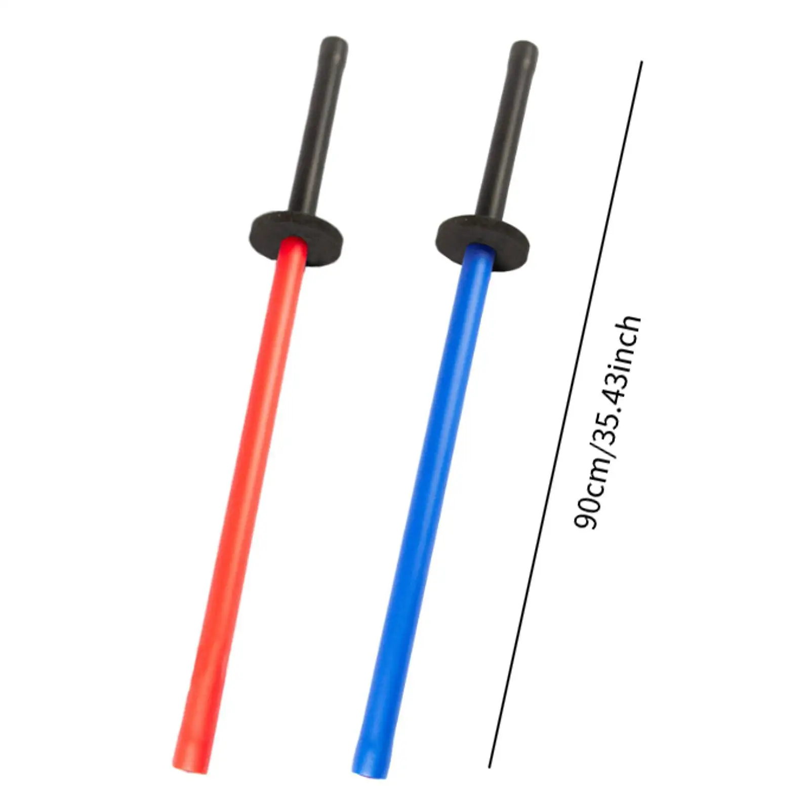 2Pcs Foam Training Sword Set Training Stick for Practice Fencing Kendo