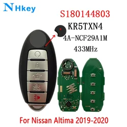 NHkey KR5TXN4 Zdalny inteligentny bezkluczyk do Nissan Altima 2019-2020 S 180144803   433MHz NCF29A1M 4A Chip 5-przyciskowy pilot samochodowy