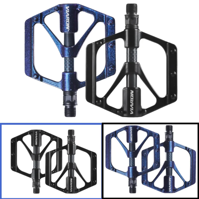 

Сверхлегкая педаль-хамелеон, черная, широкая, нескользящая, алюминиевая, 9/16, педали, герметичные подшипники, плоская педаль, детали для шоссейного велосипеда MTB для велосипеда