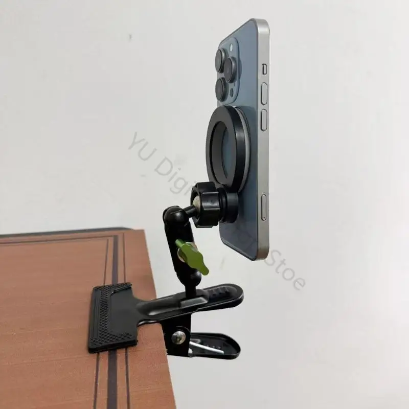 96BA Magnetische Telefonhalterung, 360 Grad drehbarer Klemmhalter, universeller Metallständer – Detail 3
