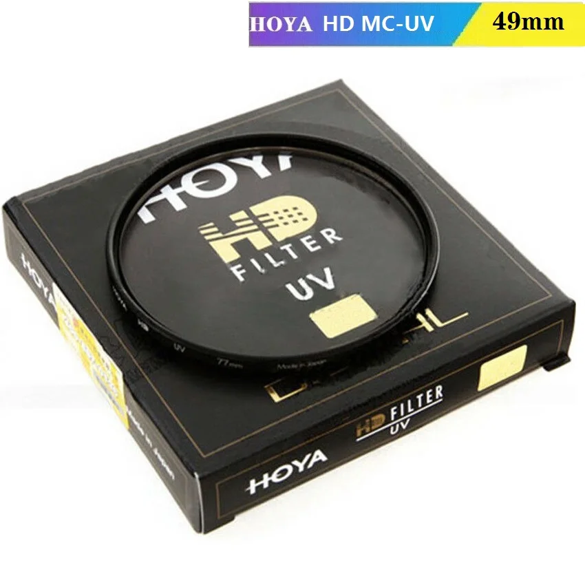 Hoya 49mm hd digital uv filtro de alta definição multi-revestimento resistente a riscos para nikon canon sony slr lente da câmera fujifilm