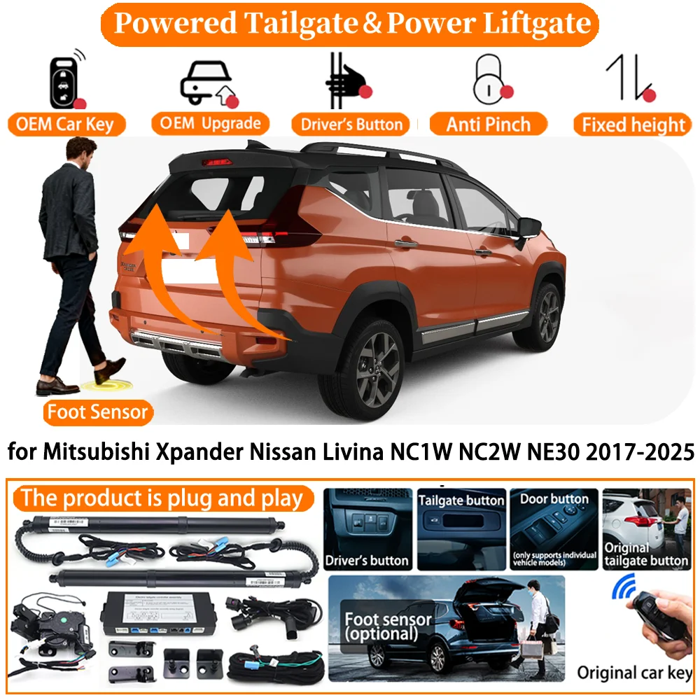 

Car Smart Powered Tailgate system for Mitsubishi Xpander Nissan Livina NC1W NC2W NE30 2017-2025 Auto Electric Power Tailgate