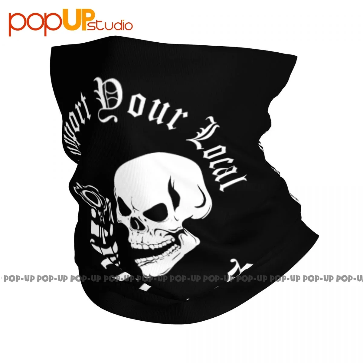 S Support Your Local Outlaws Biker Motorcycle Mc Skull Neck Gaiter Bandana Scarf Face Mask