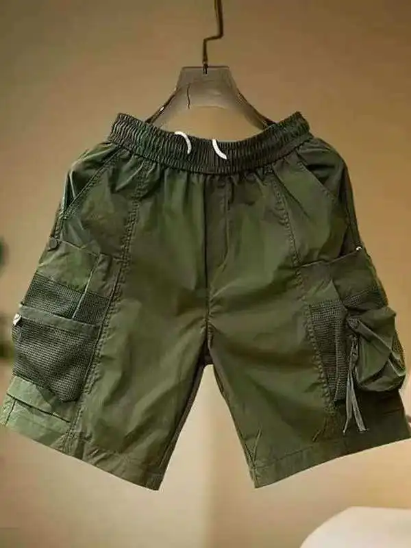 

Брюки-шорты (панталоны) для активного отдыха, летние, тонкие, свободные, повседневные, спортивные, для бега, размер L (300 Pou), модель Dry Workwear Five-Quarter