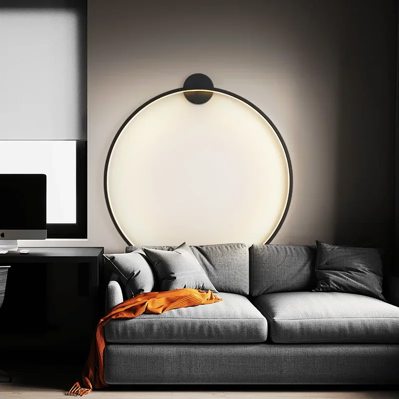 round led wall lights for living kitchen island quarto cabeceira corredor corredor escada decor lamps home sconces 01