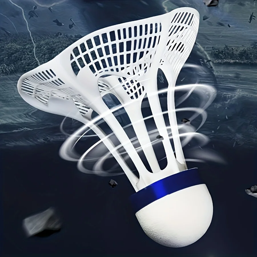8pcs, Wind-Resistant Badminton Shuttles, Nylon Material, Wind-Resistant And Durable, Designed to Withstand Wind And Impact