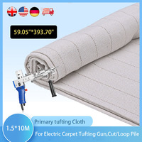 Primary Tufting Cloth with Marked Lines, Monk Cloth, Needlework Fabric, for Electric Carpet Tufting Gun,Cut and Loop Pile Rug,