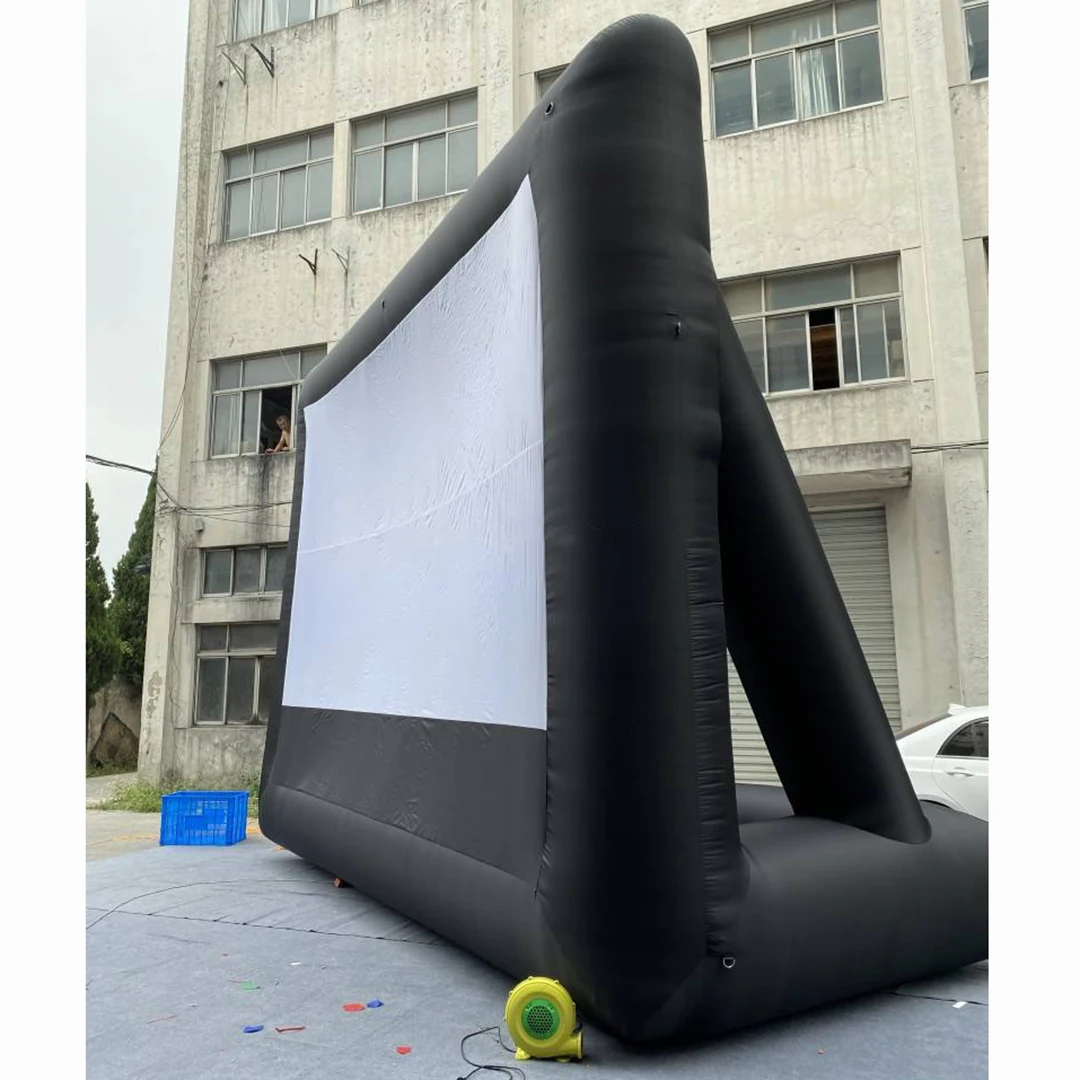 대형 휴대용 방수 야외 영화 스크린, HD 프로젝션, 뒷마당 시네마, 드라이브인 이벤트용 풍선식 필름 디스플레이