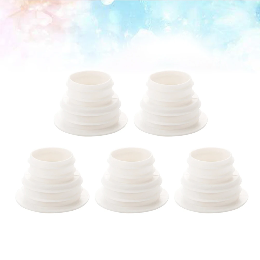 

5pcs Silicone Deodorant Sealing Plug Pool Floor Drain Sewer Pipe Seal Durable Flexible Anti Odor Drain