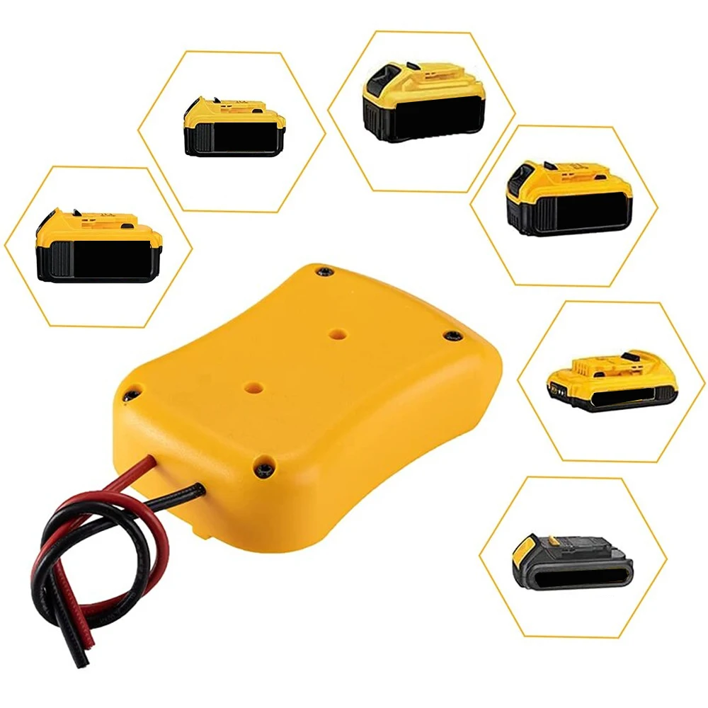 Imagem -04 - Adaptador Power Wheel para Dewalt 18v 20v Li-ion Battery Dock Conector de Alimentação 12 Fios Gauge Faça Você Mesmo Conector Conversor de Bateria