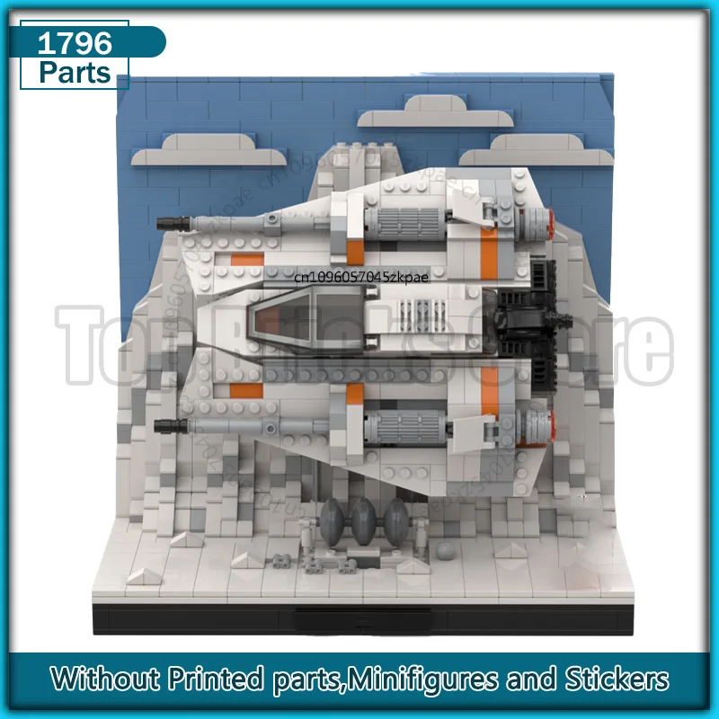 Episode Modulaire Display Serie Film Ruimteschip Starfighter MOC Bouwsteen Diorama Creatief Educatief Model Bakstenen Sets Speelgoed