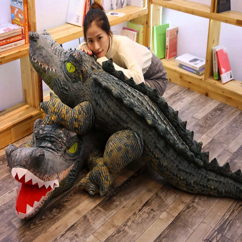 

40-160 см Kawaii имитация крокодила, плюшевые игрушки, мягкая хлопковая кукла из кожи аллигатора, подушка для сна, праздничные подарки для детей