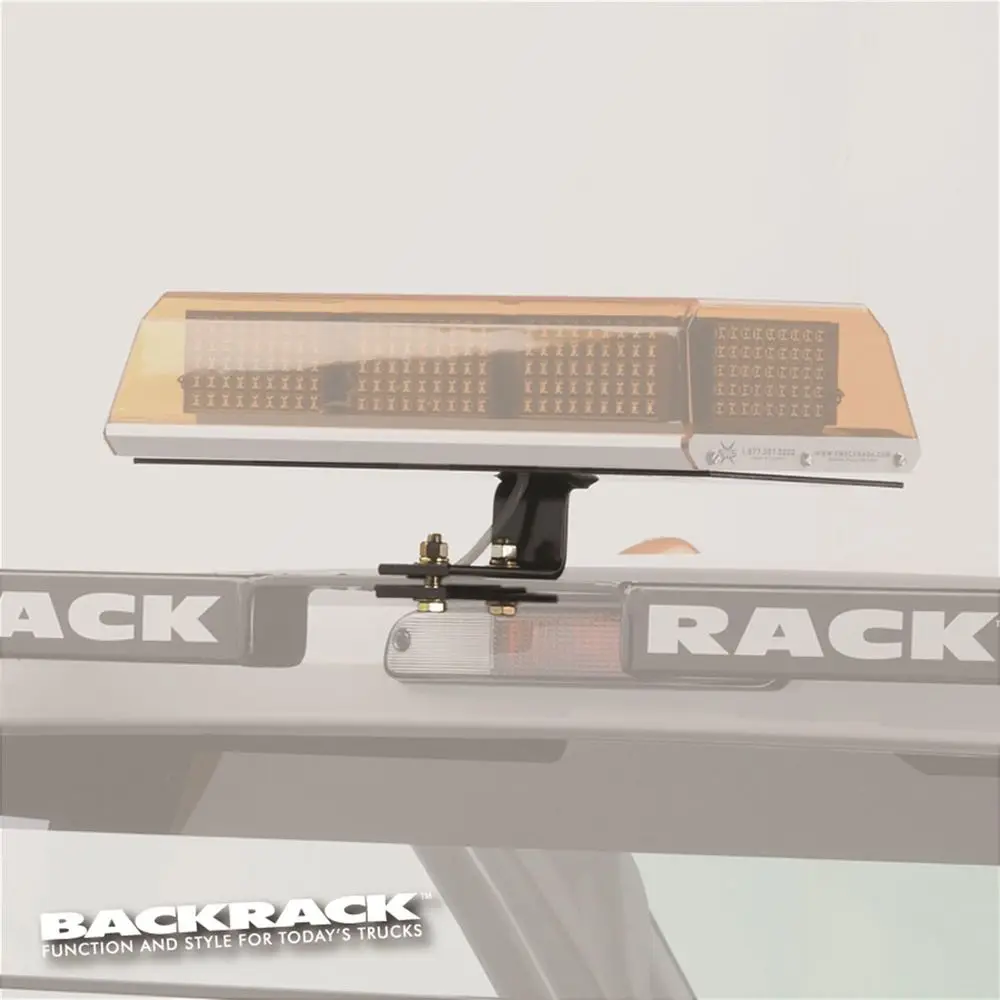 

RealTruck Light Bracket, 16X7 Base | Rectangle, Center Mount, Black | 91002REC | Universal w Frame's