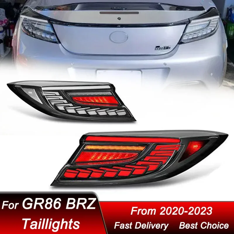 

Pop Car Styling Tail Lights For Toyota GR86 & Subaru BRZ 2020-2023 FULL LED Tail Lamp Dynamic Turn Signal Light Tail Lamp Assemb