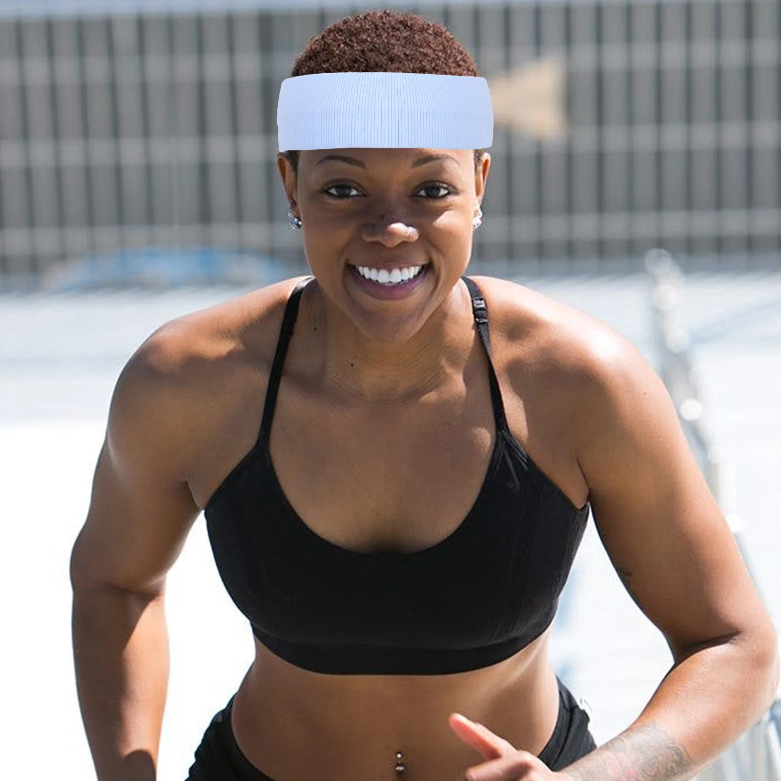 

3Pcs Sweatwicking Sports Headbands Unisex Non Slip Yoga Running Gym Fitness Hair Bands Lightweight Elastic Workout Sweatband