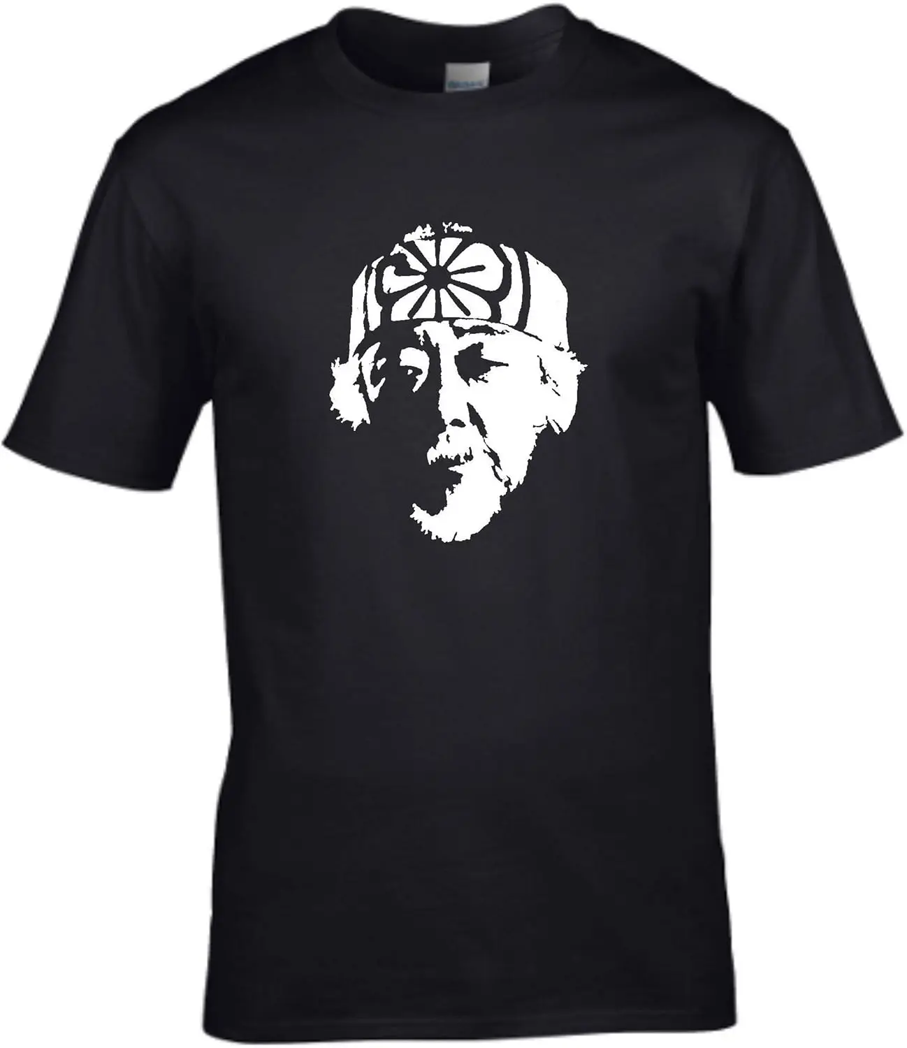 Mr Miyagi Karate Kid 80s Movie Black T-Shirt