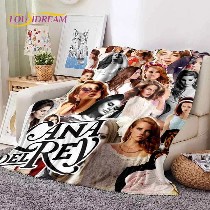 

Fashion Lana Del Rey Singer Lizzy Grant Soft Flannel Blanket,Throw Blanket Comfortable Blanket for Picnic Beds Sofa Home Bedroom