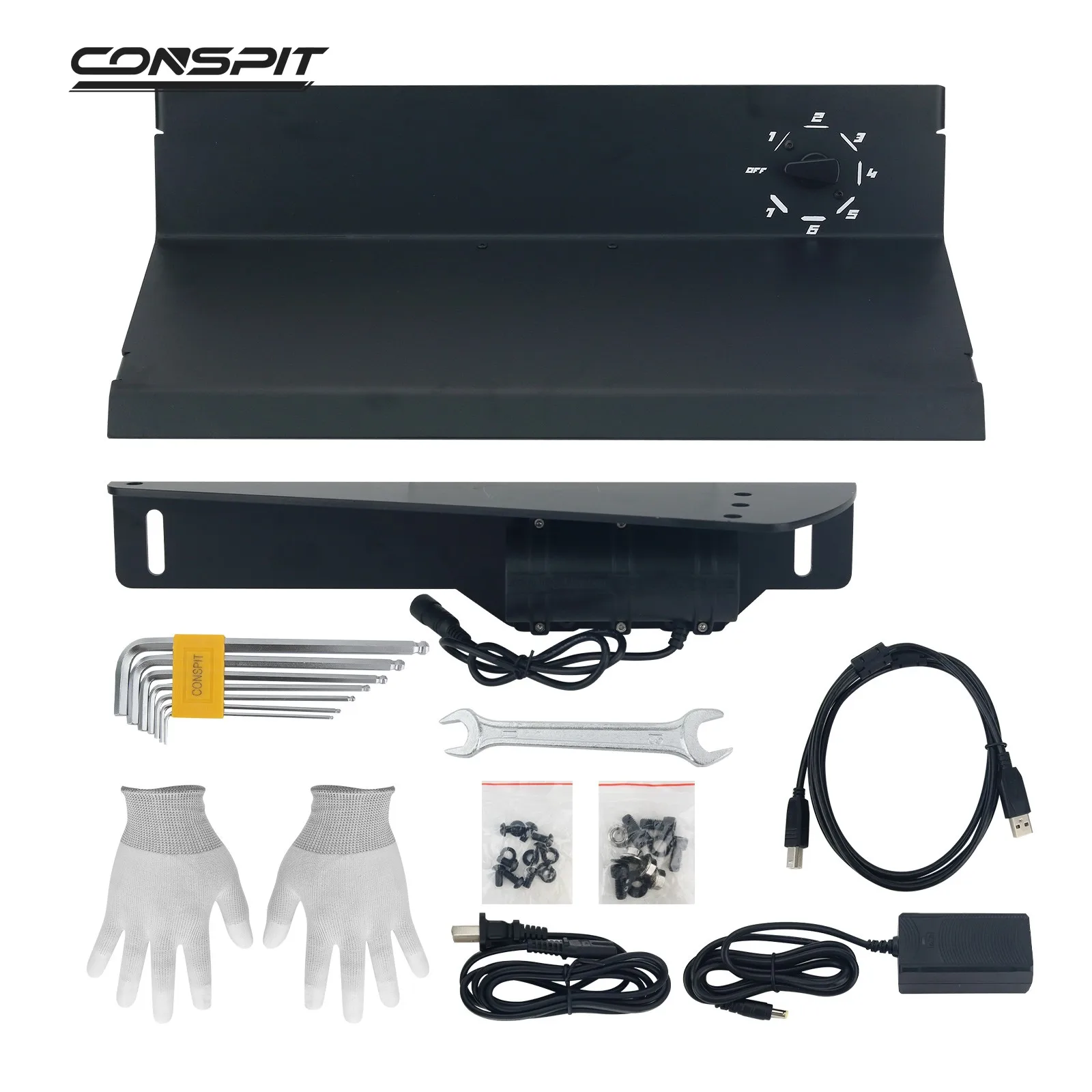 Conspit M-DVF Vibration Module Kit Accessories Used to Upgrade Old Conspit GT-Lite Racing Seat