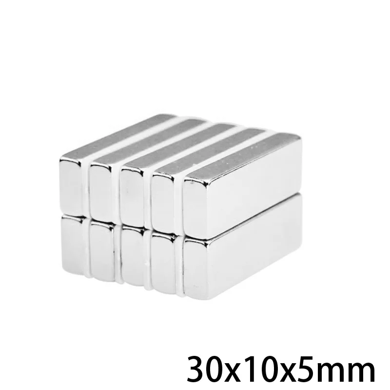 2/5/10/20/30PCS 30x10x5 Search Major Quadrate Magnet 30mm*10mm Powerful Magnets 30x10x5mm Strong Neodymium Magnets 30*10*5