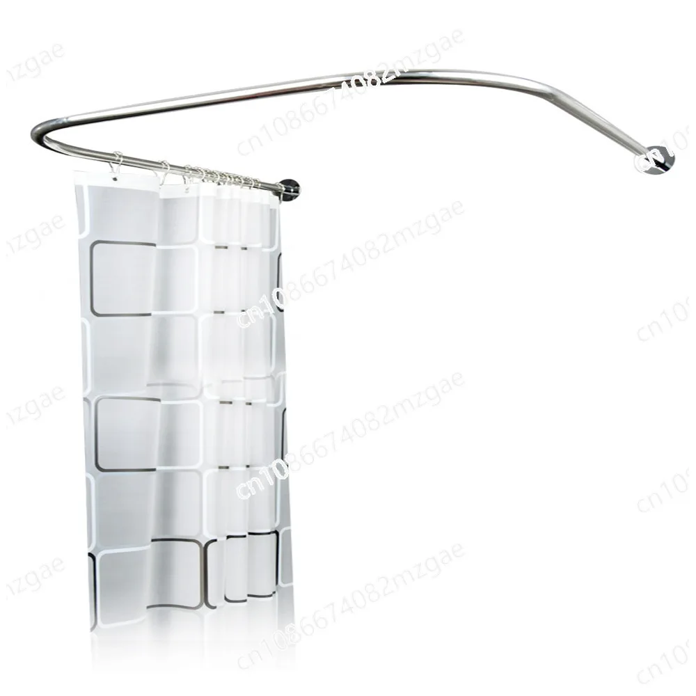 Adjustable Stainless Steel Tension Rod Set - For Shower Curtains, Clothes Drying Racks & U-Shaped Bathroom Organizers