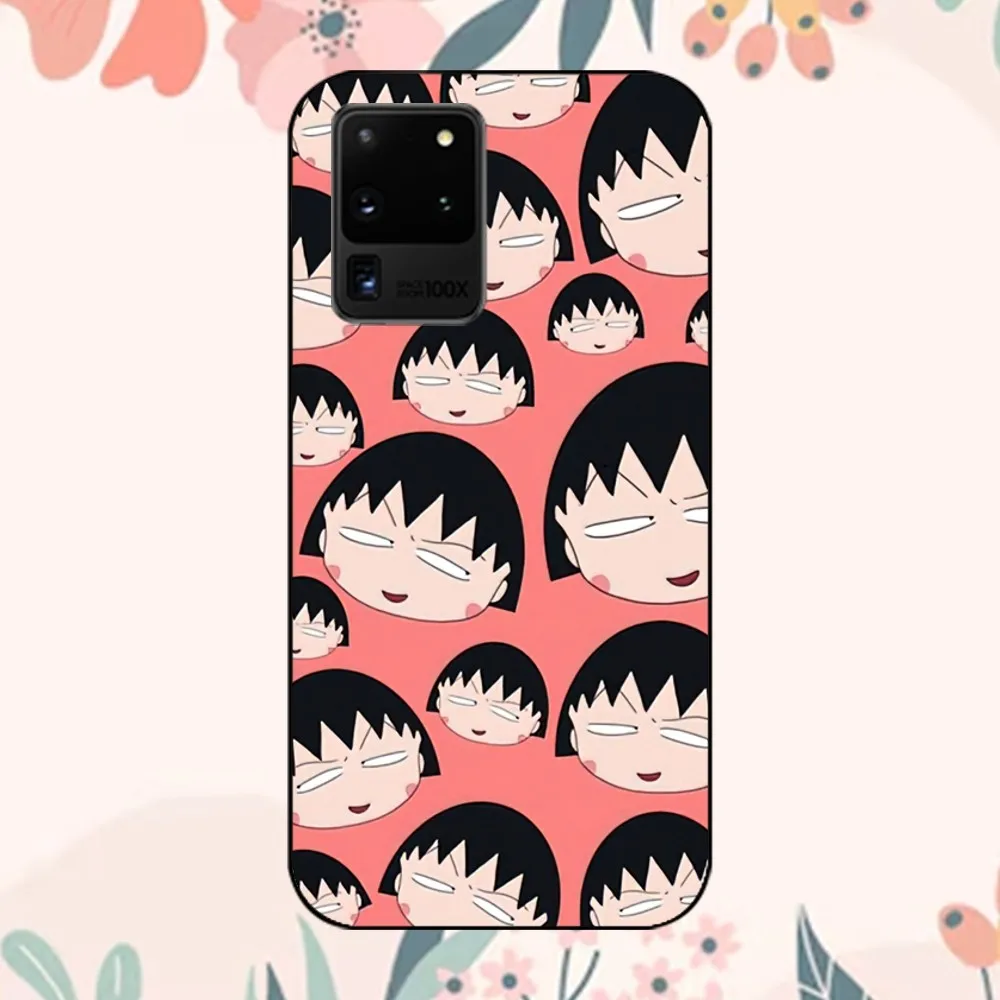 Blibli Chibi Maruko Chan Phone Case For Samsung Galaxy S24 30 21 23 FE Note 20 10 Lite Plus Ultra Shell