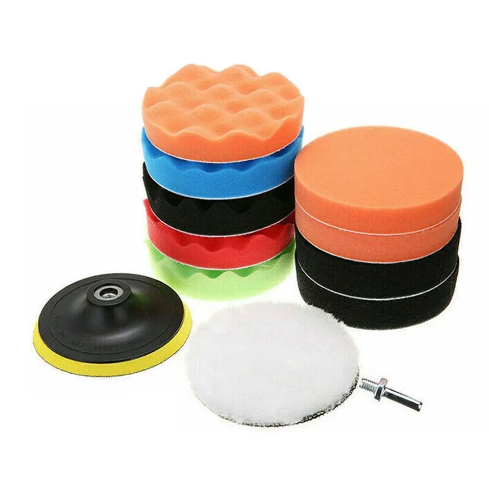 

12pcs Car Polishing Sponge Pads Kit Foam Pad Buffer Polishing Machine Wax Pads For Auto Motorcycle Motor Vehicle Removes Scratch