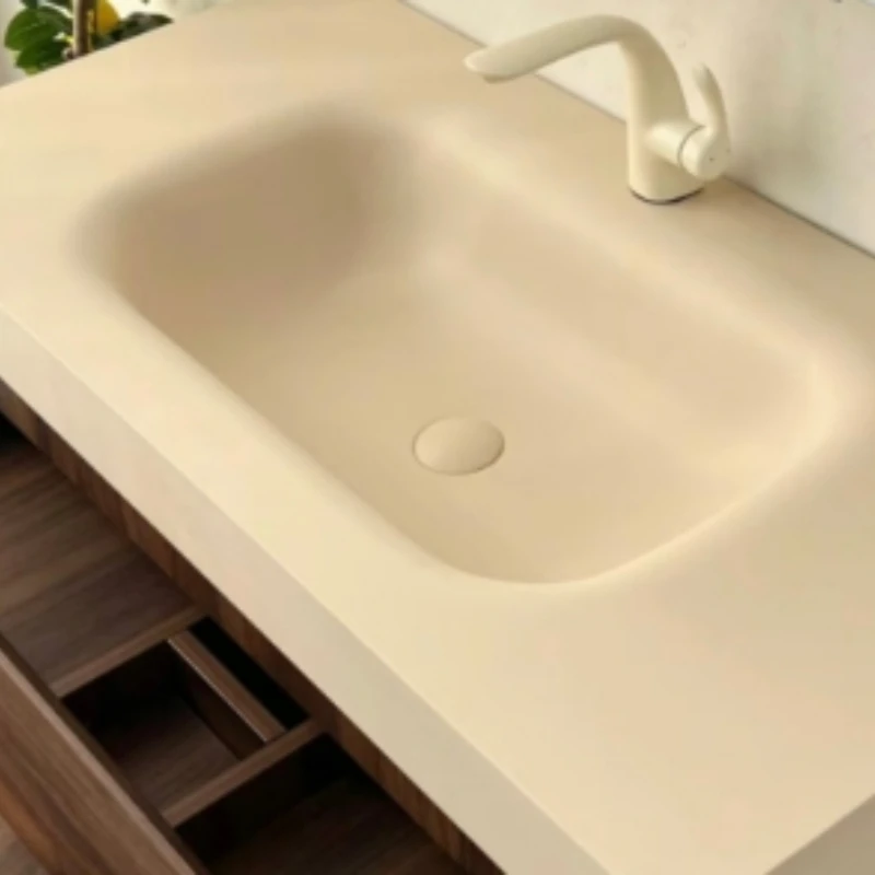 Integrated basin Double basin Washbasin Washbasin Bathroom cabinet