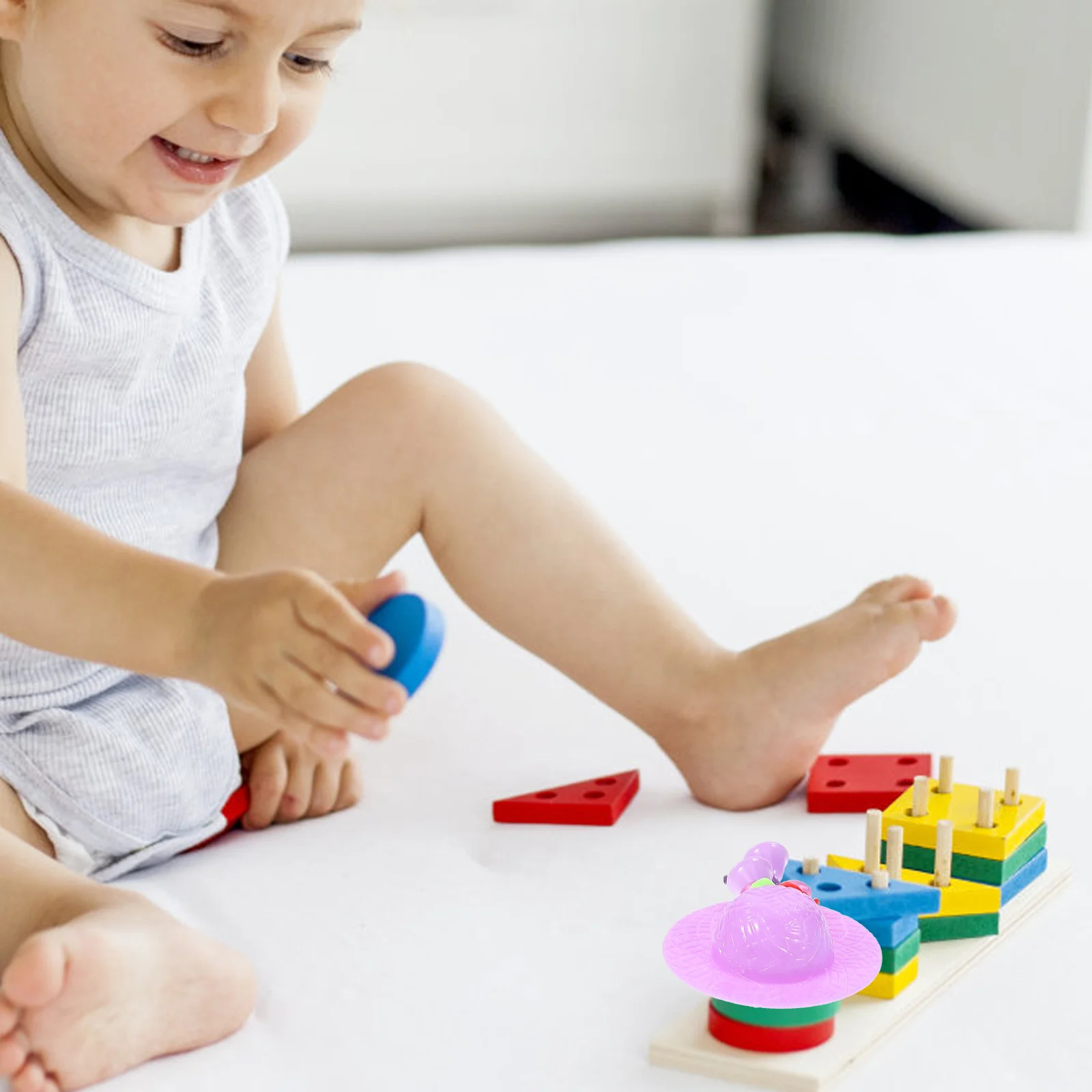 30 قطعة قبعة مصغرة البلاستيك وهمية قبعة الزخرفية القبعات الصغيرة Diy بها بنفسك الحرف منزل المشهد زخرفة الاطفال التظاهر اللعب مجموعة #1