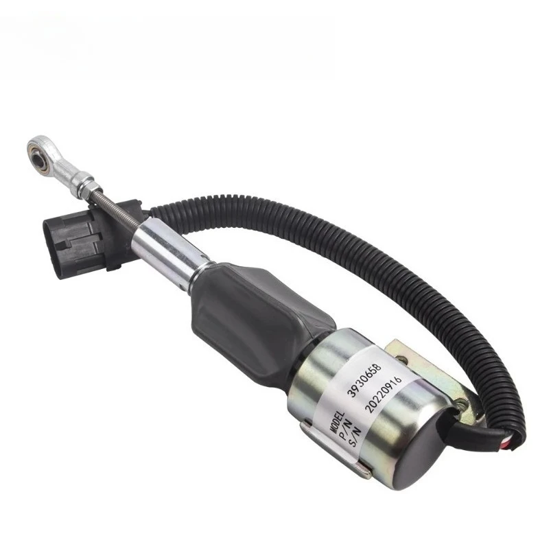 3930658 Engine Stop Solenoid Valve, Diesel Generator Flameout Fuel Shutoff Switch, Generator Replacement Parts Accessories