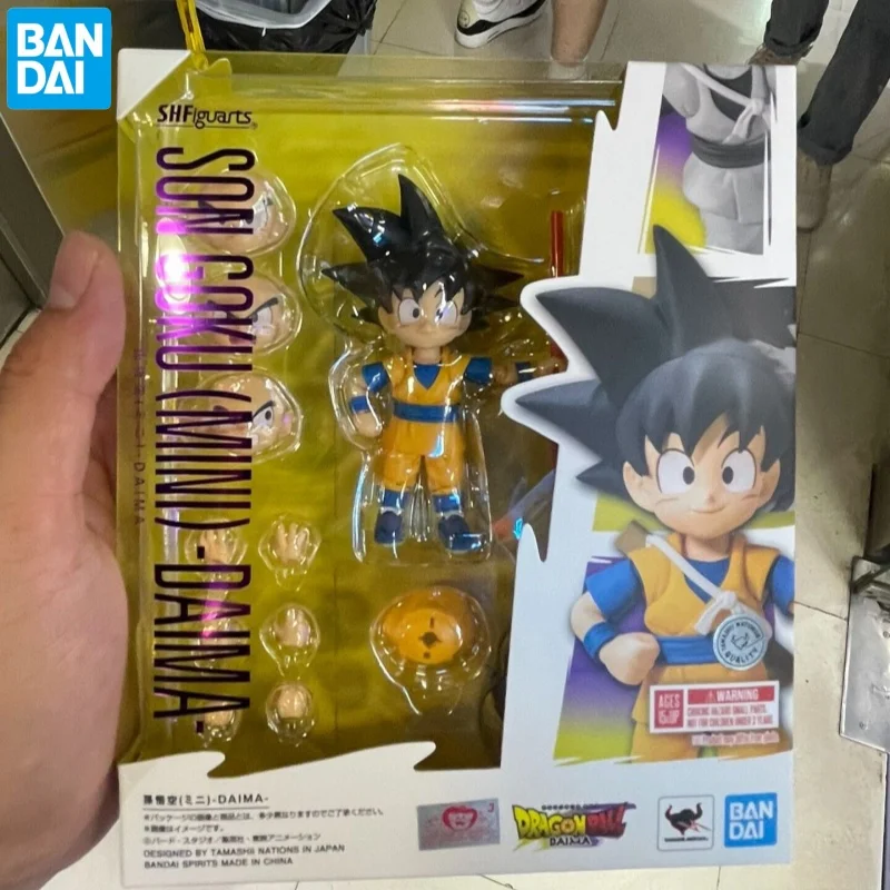 Bandai S.H.Figuarts Dragon Ball Daima Son Goku Mini 1/12 Action Doll Collectible Anime Figure Model Toys Children Birthday Gifts