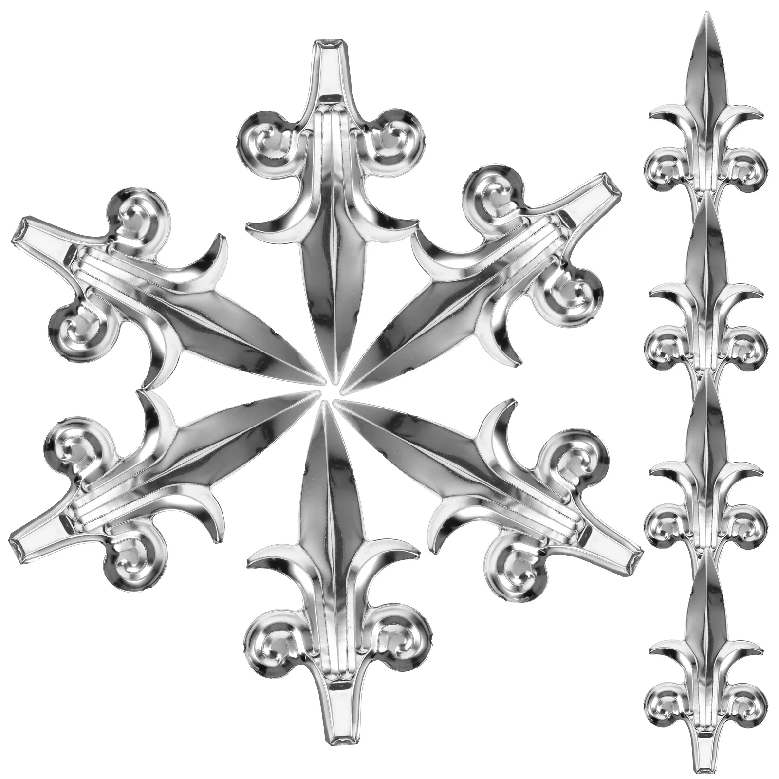 

10pcs Stainless Steel Anti Climbing 201 Fence Guardrails Yard Garden Lawn Metal Finials Post Ornament