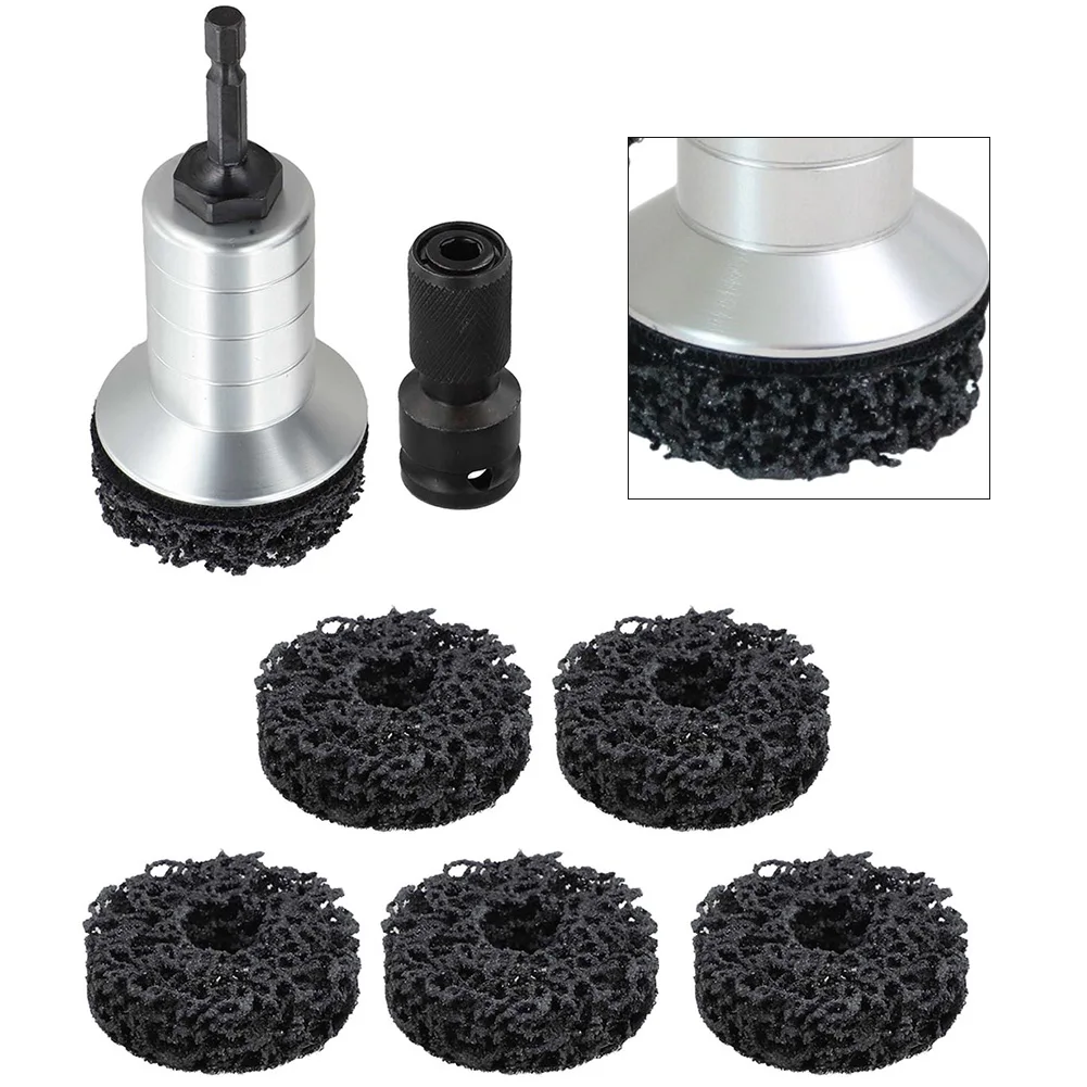 1PCS Wheel Hub Axle Head Rust Removal Tool Brake Disc Grinding Head Consistent Performance and Effective Rust Cleaning