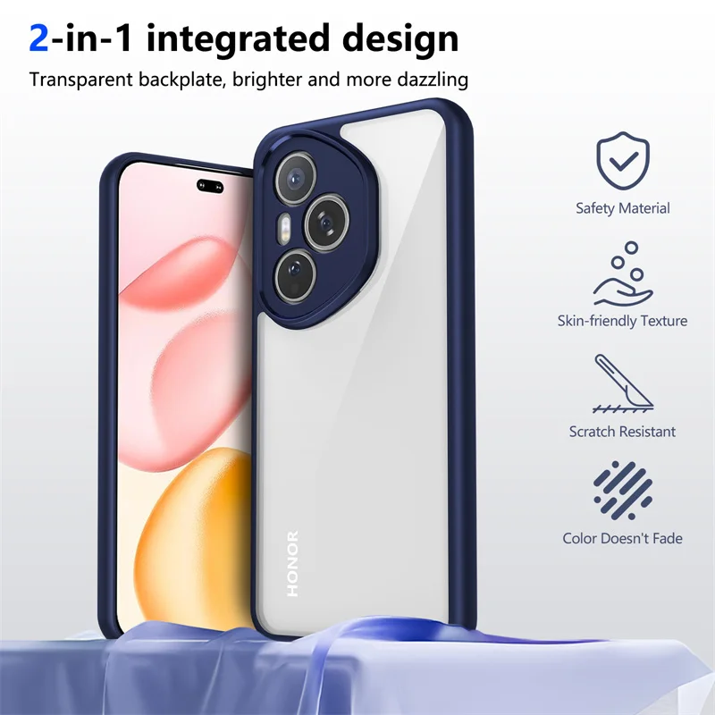 

Чехол Honor 400 Pro DNP NX9, силиконовый бампер, противоударная прозрачная задняя крышка, жесткий матовый чехол для телефона Honor 400 Pro DNP-NX9