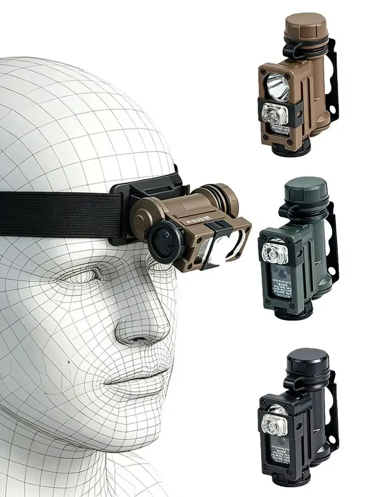 

BOOIU 2nd Gen Sidewinder Tactical Light | Multi-Source Waterproof Helmet Signal Light for Outdoor Use