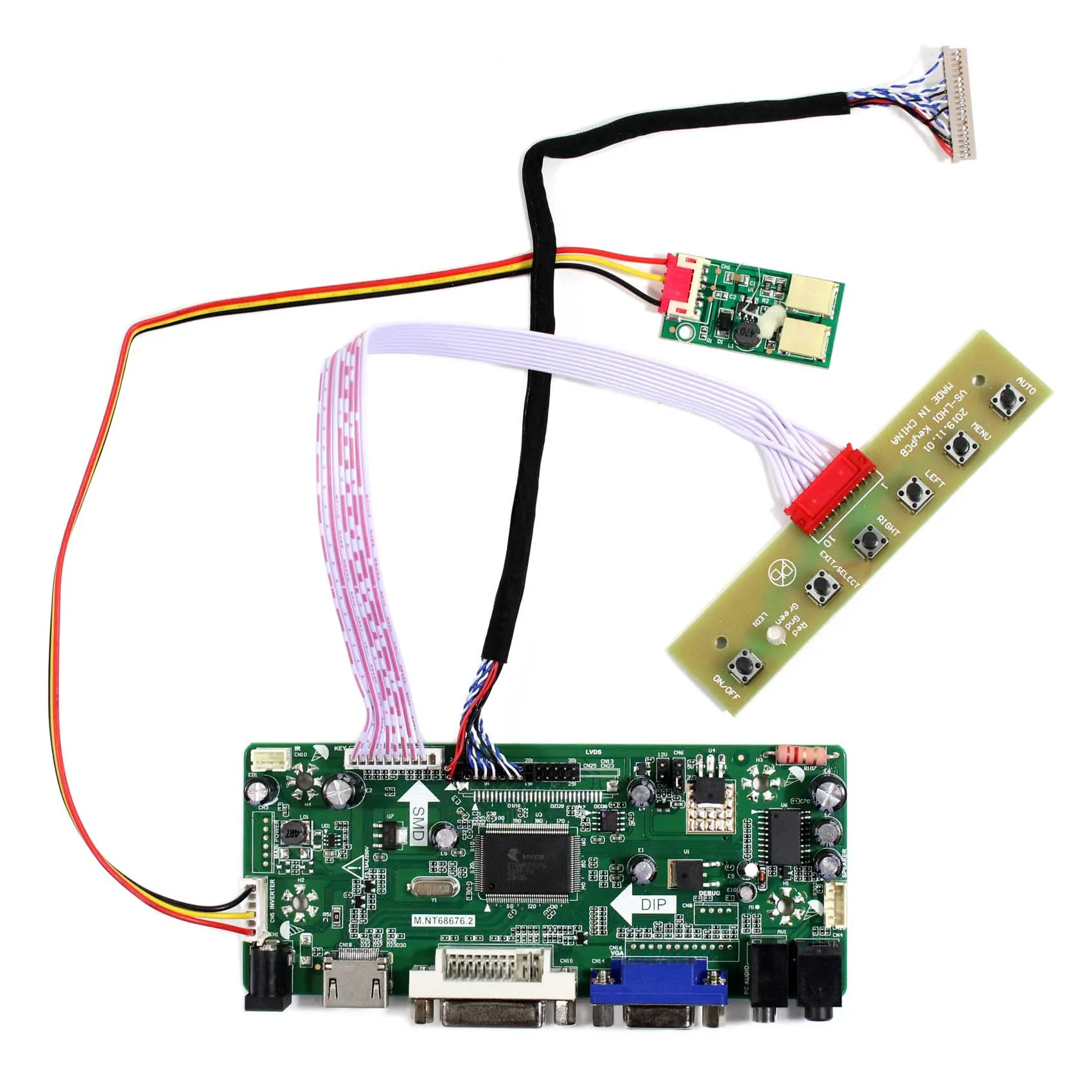 Плата контроллера ЖК-дисплея ввода VGA DVI HD MI для 8-дюймового ЖК-экрана PD080SL3 800X600