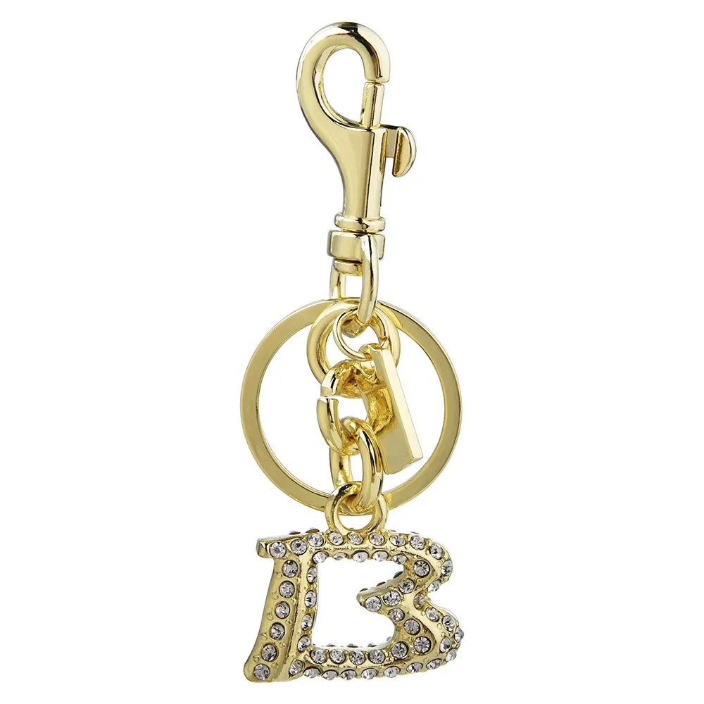 998Hot nowy metalowy, wysadzany diamentami, stylowy wisiorek do torby z angielską literą, brelok, modny i spersonalizowany wisiorek